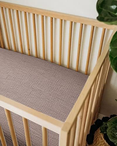 Muslin Bassinet Sheets 1 Pack, 33" x 17", (Vintage Taupe) - Image 5