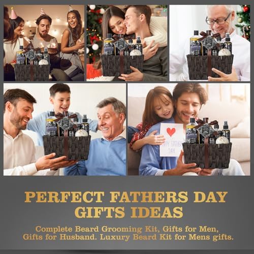 Fathers Bath and Body Gift Set for Men Birthday Gifts Baskets for Men Beard - Image 5