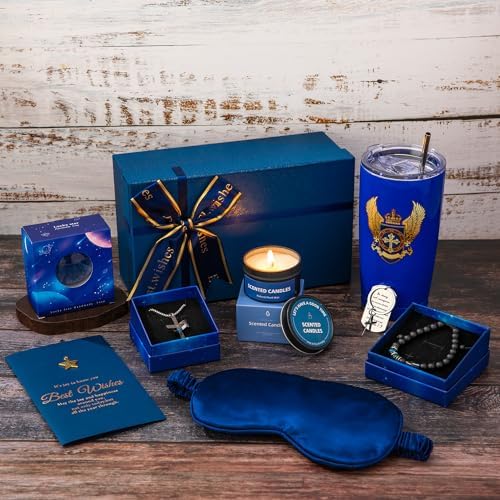 JOYOFUN Father’s Day Gift for Dad, Birthday Gifts for Men,Blue Man Premium Gifts Basket Ideas Set for Him,Men's Birthday Gift Box Presents for Dad,Husband,Brother,Son, Boyfriend,Male Friend - Image 2