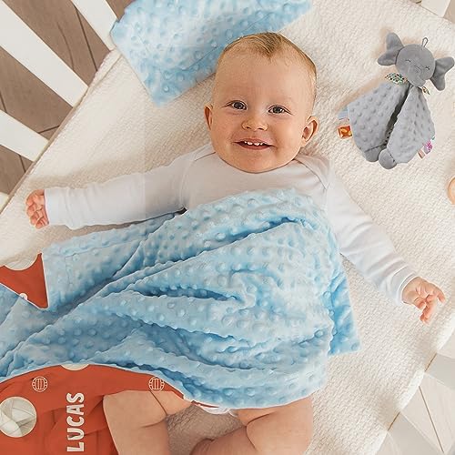 Custom Volleyball Blanket - Personalized Name with Volleyball Patterns - Soft Plush Flannel Blanket with Double Layer Dotted Backing for Baby Toddler Kids Teen Boys Girls Gifts Orange - Image 5