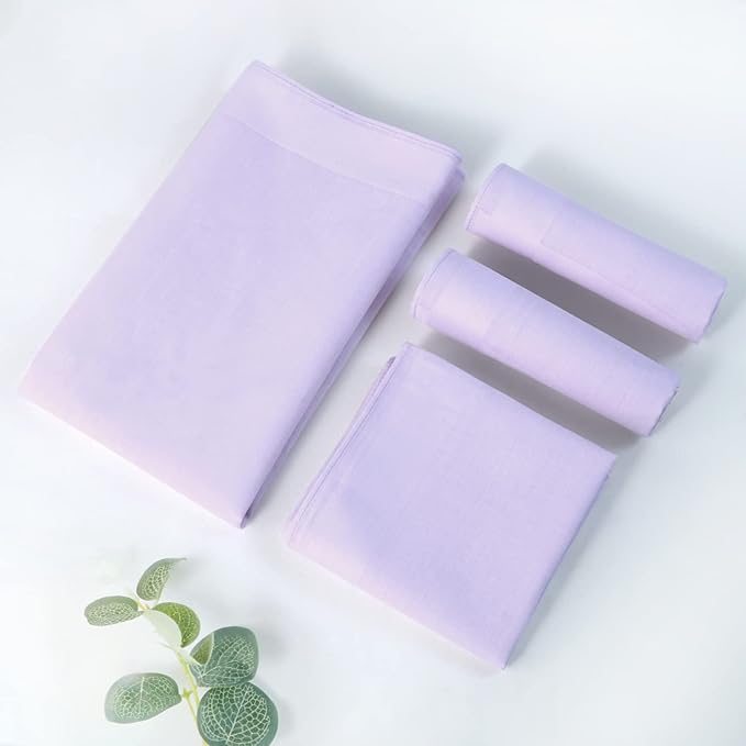 HOULIFE Men's Cotton Handkerchiefs, Solid Color 60S Soft Cotton Hankies for Men Women 6/12PCS 15.7"×15.7"