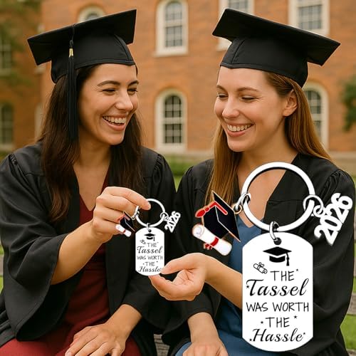 Class Of 2026 Graduation Gifts for Her Him Best Graduate Keychain Seniors Masters Nurses College Highschool Grad Presents - Image 5