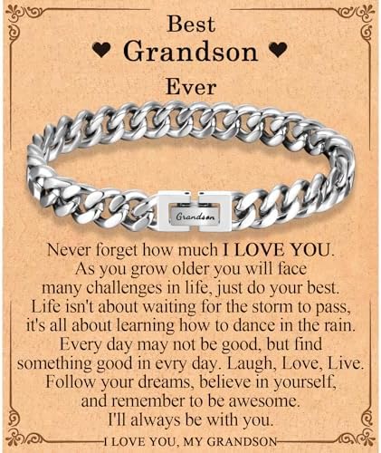 EFVISD Cuban Link Chain Bracelet Gifts for Boys Men Stocking Stuffers by EFVISD