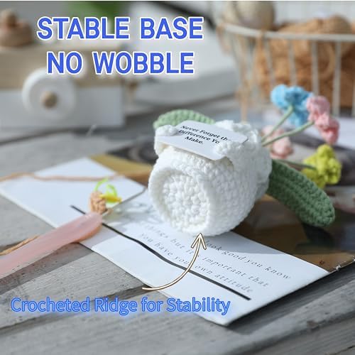 Teacher Gifts for Women, Helping Me Grow Crochet Flower Pot - Image 5