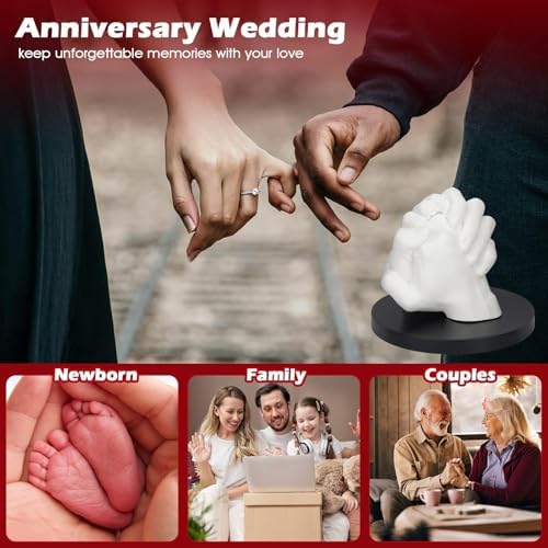 LTDSOAR Hand Casting Kit for Couples & Family with Practice Kit with Base - Image 4