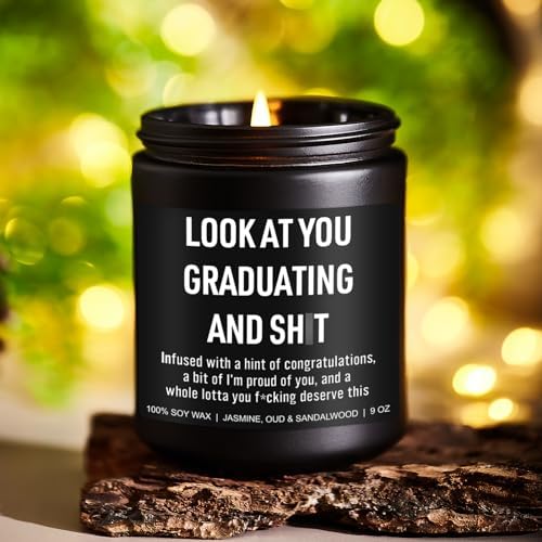 Younift Funny Grad Candle, 2026 Graduation Gifts for Her, Him - College, High School, Masters Degree, Phd, Law School, Nursing & Nurse Graduation Gifts for Women, Men - 9 oz - Image 4