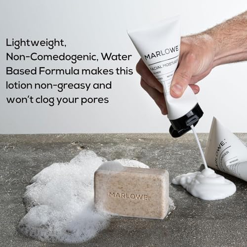MARLOWE. Men's Skin Care Set, Facial Scrub & Face Moisturizer Duo - Image 3