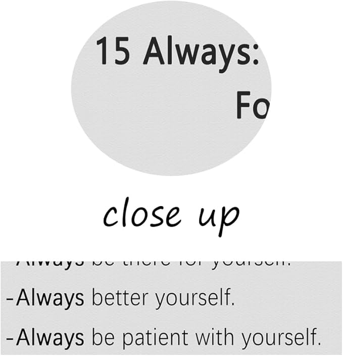 Motivational Canvas Poster for Office 15 Always : Rules to Live By, For Myself Quotes Inspirational Wall Art Prints Framed for Living Room Classroom Modern Home Wall Decor Framed [12''W X 18''H]