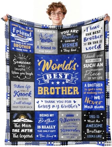 Gifts for Brother, Big Brother Gift from Sister, Brothers Blanket by Uckoq