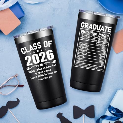 Fufandi Graduation Gifts Him 2026 - Class of 2026 Graduation Gift - College High School Graduations Gifts for Him - Congratulations Gift for Men - Tumbler Cup 20oz - Image 4