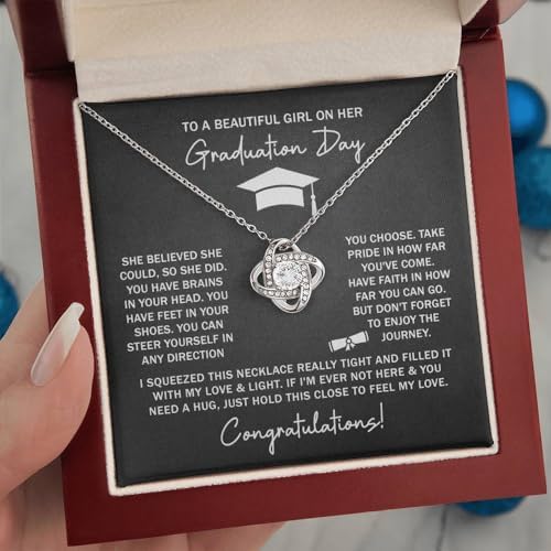 2025 Graduation Gifts for Her | Inspirational Graduation Necklace with Message Card & Gift Box | Jewelry for Women, Daughter, Girlfriend, Sister, Classmate | High School & College Grad Gift - Image 4