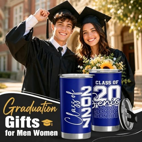 Class of 2027 Senior Night Gifts for Him Her 20oz Seniors Year 2027 Tumbler - Image 2