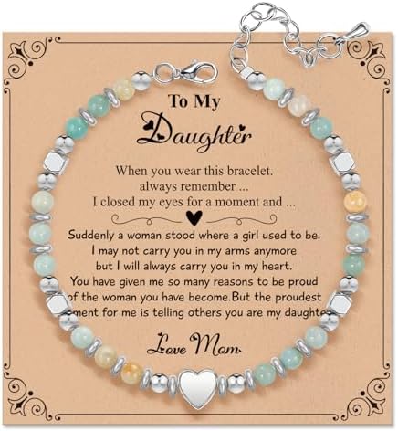 Inspirational Gifts Bracelets for Women, Healing Natural Stone Bracelets by ZOKCC