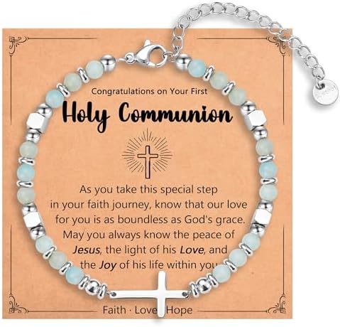 Religious Cross Bracelet for Women Girls, Christian Gifts by IKIATY