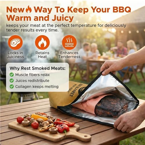 BBQ Blanket for Resting Meat, Large Meat Resting Bag, Cool BBQ Gift for Men - Image 6