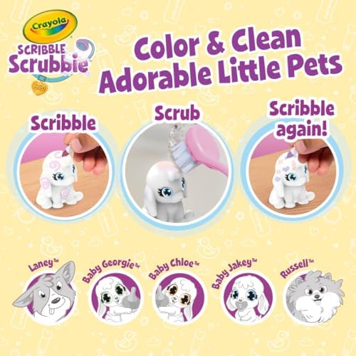 Crayola Scribble Scrubbie Baby Pets Nursery, Baby Animal Toys for Toddlers & Kids, Gift for Girls & Boys, Ages 3, 4, 5 - Image 5