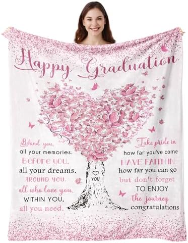 Vuinezo Graduation Gifts Blanket 50"X60"for Her, Graduation Gifts 2026 by Vuinezo