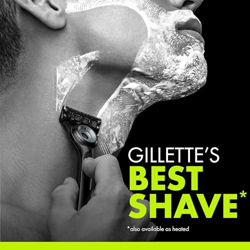 Gillette Labs Special NFL Lions Edition Shaving Razor for Men - 1 Handle, 4 Razor Blade Refills & Magnetic Stand, GilletteLabs with Exfoliating Bar - Image 5