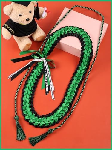 TFTAFAN Graduation Leis and Graduation Honor Cords Class of 2026 Graduation Ribbon Lei Graduation Necklace Braided Necklaces gift for Student Gifts Party Supplies - Image 4