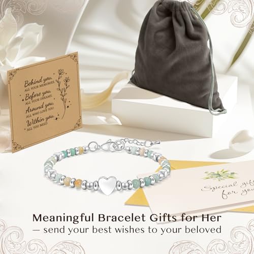 Inspirational Gifts Bracelets for Women, Healing Natural Stone Bracelets - Image 5