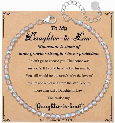 JoycuFF Moonstone Bracelet Christmas Birthday Valentines Gifts for Women by Joycuff