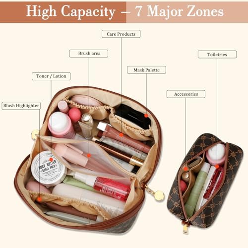 Initial Makeup Bag Personalized Gift for Women Teen Girls - Image 3