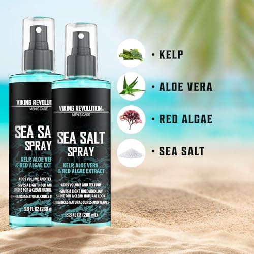 Viking Revolution Sea Salt Spray for Men - Hair Texturizing Spray 8.8oz,2pk - Image 2