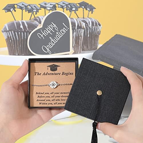 SAM & LORI Unique Grad Cap Box 2026 Graduation Gifts for Her/Him - Adjustable Unisex Bracelet for Primary/Middle School/High School/College Grads - Image 2