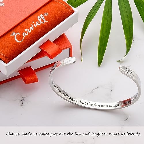 Carviell Bracelets for Women – 100+ Meaningful Engraved Messages – Solid 316L Surgical Stainless Steel Cuff Bracelet – Gift Ready - Image 4