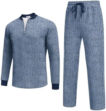 COOFANDY Men's 2 Piece Tracksuit Set Polo Athletic Sweatsuit Quarter Zip Jogging Long Sleeve Casual Sports Outfits - Image 4