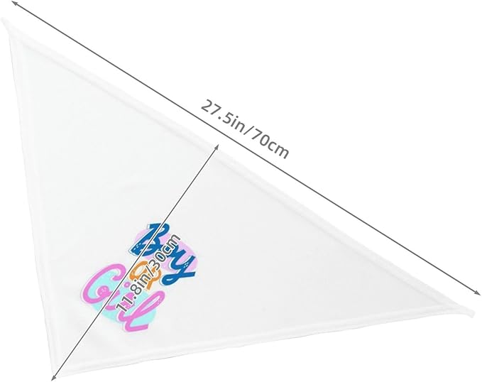 He Or She What Will It Be? Gender Reveal/Baby Announcement Dog Bandana,Pet Neckerchief for Pets Daily Wear Photo Prop Party Supplies (White -2)