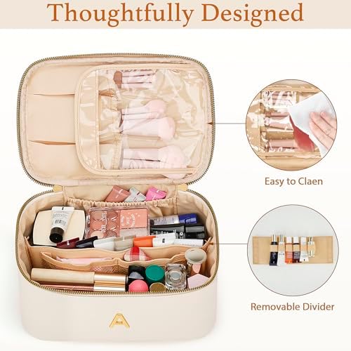 Personalized Initial Travel Makeup Toiletry Bag Gifts for Women - Image 4