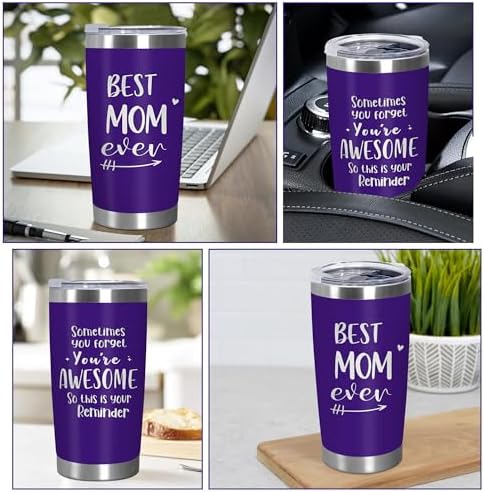TEEZWONDER Birthday Gifts for Mom - 20 oz Stainless Steel Tumbler - Image 5