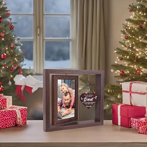 First Fathers Day Dad Gifts from Daughter Son, 1st Fathers Picture Frames New Dad and First Time Dad Gifts, Thanksgiving Birthday Gift Dad Picture Frames 4x6 - Image 4