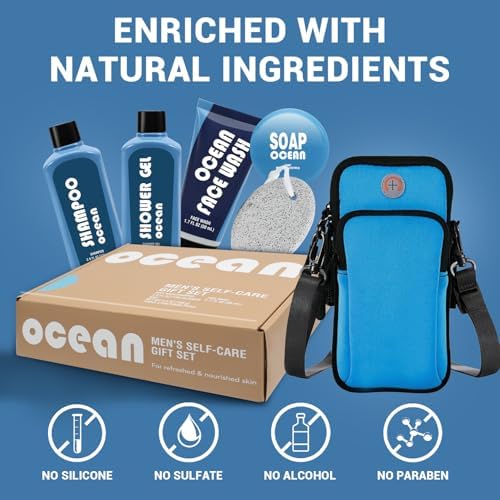 Gifts for Men 6 Pcs Birthday Gift for Him with Phone Pouch, Men Gift Set - Image 2