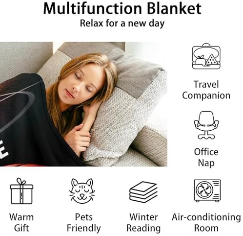 Mercuryelf Custom Basketball Throw Blanket - Soft, Fuzzy & Warm - 30x40 Inches Small Blankets for Lap, Crib - Black Sports Throws Gift for Basketball Lovers - Image 6