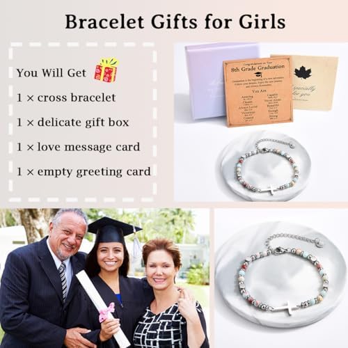 Christian Gifts for Women Girls, Religious Cross Bracelet - Image 4