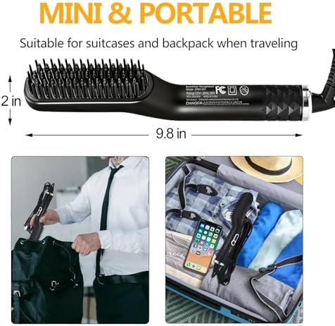 Beard Straightener for Men,w/Dual Action Hair Comb for All Beard Types - Image 5