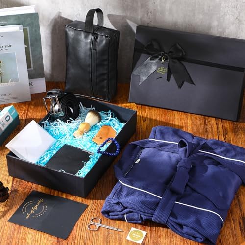 Shyyween 10 Pcs Birthday Gifts Baskets for Men Beard Care Set,Blue - Image 6