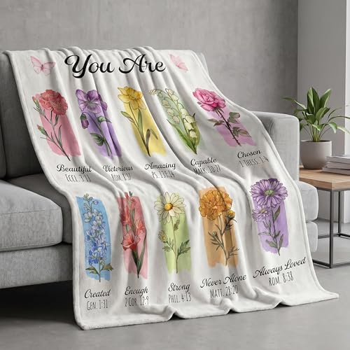 WRAPIX Christian Gifts for Women Faith - Soft Fleece Throw Blanket 50x60 in - Image 3