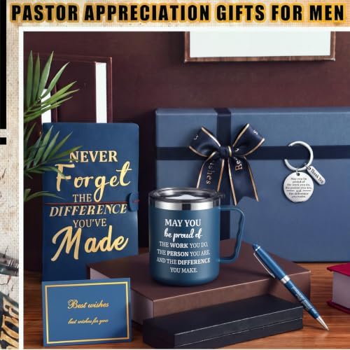 Shellwei 6 Pcs May You Be Proud Double Wall Mug Blue Gift Set - Image 4
