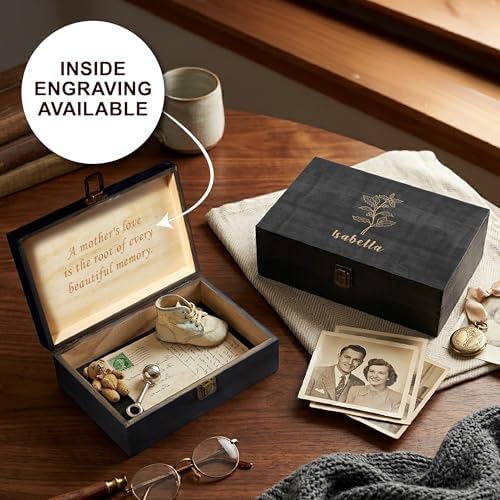 Personalized Birth Flower Memory Box, Birthday Gift for Girls & Teens - Image 4