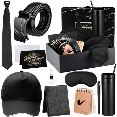 AmazingSpark 12 Pcs Men Gift Basket Tumbler Wallet Hat,Business Gift Box by Unknown