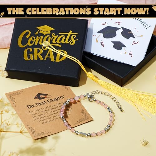 JOYIN Graduation Gifts 2026 for Her, Graduation Bracelet with Greeting Card and Gift Box, Inspirational Gifts for Women, Besties, High School College Classmates (Suitable for 14 Years Above) - Image 4