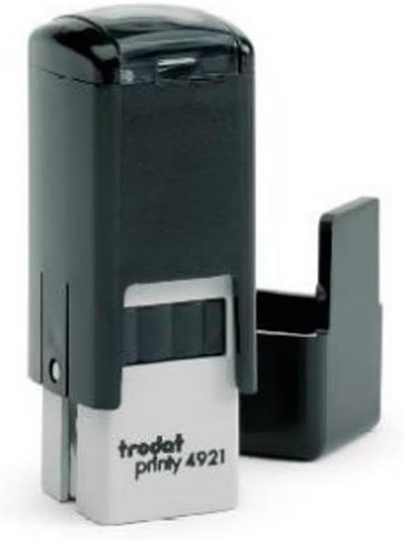 Customized Trodat Printy 4921 Self-Inking Rubber Stamp 1/2" x 1/2" Square Lipstick Size Water Base Ink