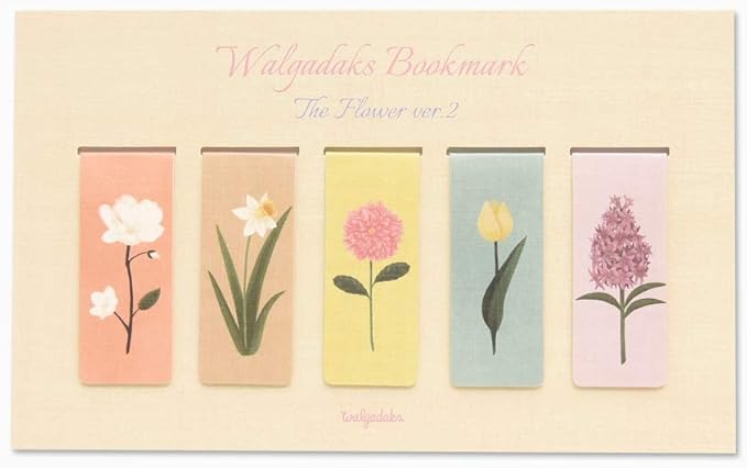 Monolike Magnetic Bookmarks The Flower Ver.2, Set of 5