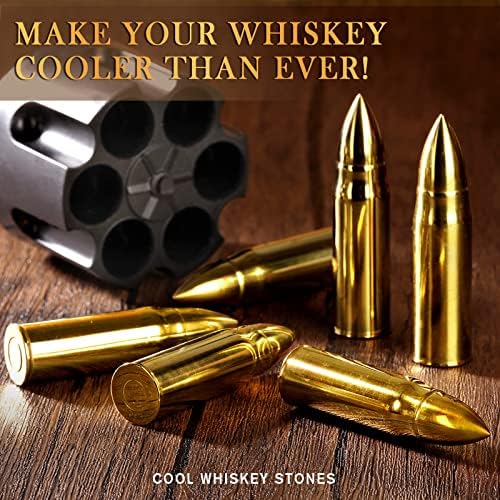 Oaksea Whiskey Stones Gifts Set for Men Dad Him, Reusable Stainless Steel Ice Cubes for Drinking, Fathers Day Anniversary Birthday Gifts for Husband Boyfriend Brother, Bourbon Man Cave Cool Stuff - Image 2