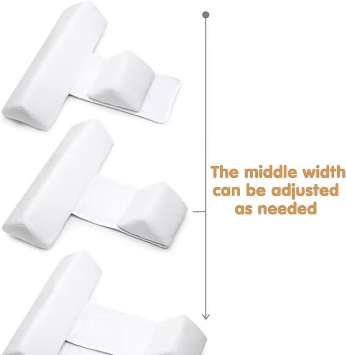 Adjustable Breathable Pillow for Side Sleeping - Secure & Comfortable Positioning Support for Your Little One, Soft Pink