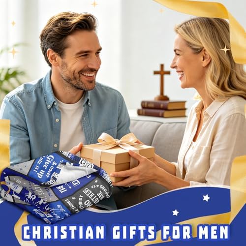 Christian Gifts for Men, Baptism Gifts for Boys, Christian Blanket for Men - Image 2