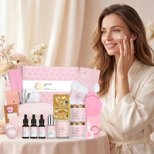 Gifts for Women, Birthday Gift for Women, 30pcs Rose Face Skin Care Set - Image 2